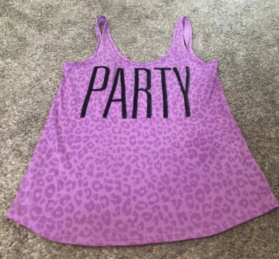 VICTORIAS SECRET ROSA ANIMAL PRINT FESTA PRAIA COSTAS BAIXAS TANQUE BLING XS (A24) - Imagem 1 de 4