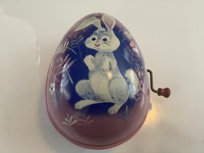 DE COLECCIÓN MATTEL CONEJITO CONEJO METAL HUEVO DE PASCUA CUERDA JUGUETE NO FUNCIONA  Foto 1 de 4