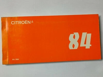 Manuale Officina CITROEN 1984  A LNA VISA GSA BX CX Prontuario tascabile   - Immagine 1 di 4