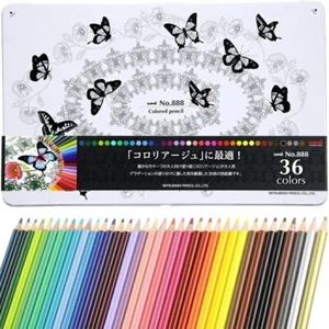 Mitsubishi Pencil Colored Pencils Uni No. 888 36 Colors Japan New - Picture 1 of 5