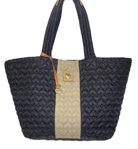 BRIGHTON HEART TO HEART XL KNOX PACKABLE QUILTED LIGHTWEIGHT TOTE $310 - Picture 1 of 19