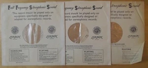 3X Vintage London Records UK Black Stereo FFSS Inner Poly Sleeves 12" LP 60's - Picture 1 of 2