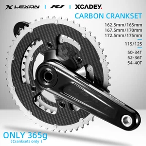 Road Bike Carbon Cranksets 11s 12s 29mm Superlight 162.5/165/167.5/170/172/175mm - Picture 1 of 25
