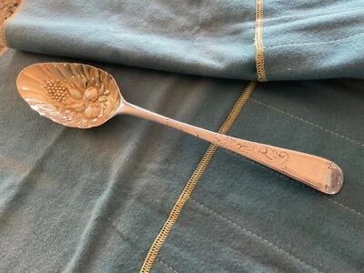 1780’s English Georgian Sterling Silver Berry spoon Serving Spoon Thomas Chawner - Image 1 of 4