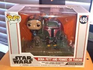 Funko Pop! Moments: Star Wars - Boba Fett and Fennec on Throne - #486 - Picture 1 of 5