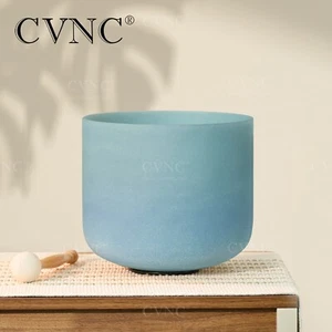 CVNC 432Hz 8"G Lapislázuli Piedra Preciosa Color Cristal Esmerilado Cantor Cuenco Reiki - Imagen 1 de 7