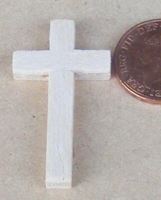 Dolls House Wooden Cross Church Accessory 1 Piece 1:12 Scale Miniature tumdee - Image 1 of 4