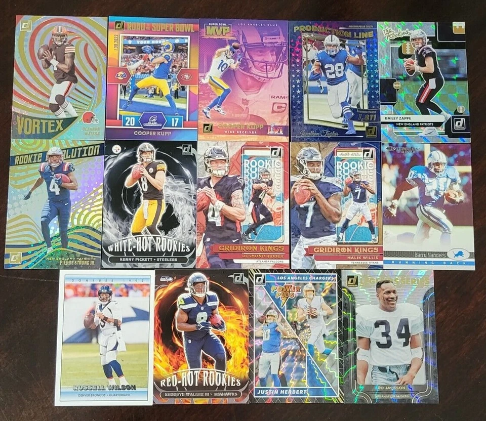2022 Donruss Football INSERTS Inducted - Vortex with Rookies You Pick the Card - Image 1 of 1