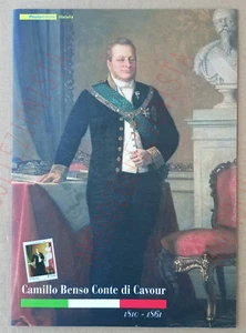 Folder Francobolli "Camillo Benso Conte di Cavour" del 2010 - Completo MNH** - Picture 1 of 2