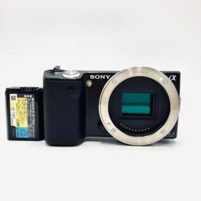 Sony Alpha NEX-5 14.2MP Mirrorless Camera Black Body With Battery - From Japan - Image 1 of 4