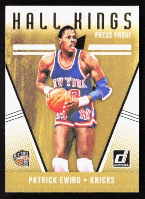 2018-19 Panini Donruss Patrick Ewing Hall Kings Press Proof #11 New York Knicks - Image 1 of 2