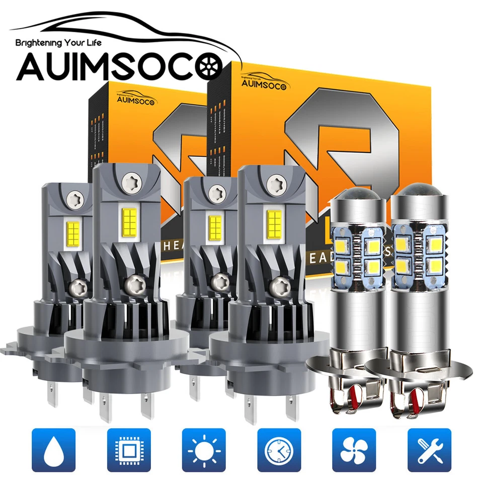 Kit de bombillas antiniebla LED altas+bajas para Volkswagen Golf City 2007-2009 Foto 1 de 4