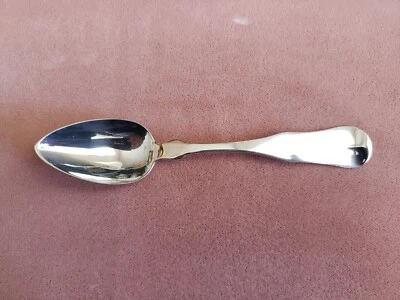 ANTIQUE COLLECTABLE 6" * N. HARDING & CO * COIN SILVER (90%) TEA SPOON - MONO - Image 1 of 4