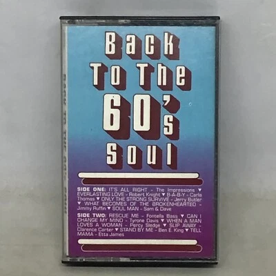 Vintage 1988 Back To The 60's Soul Audio Cassette Tape Dominion Entertainment Foto 1 de 4