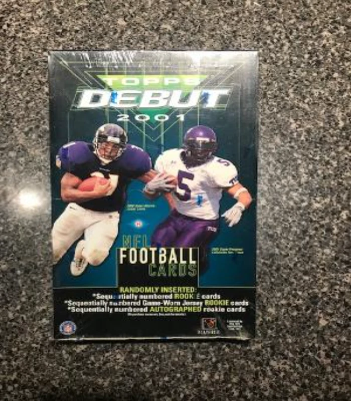 2001 Topps Debut Football Hobby Box Drew Brees Rookie Auto - Image 1 of 1