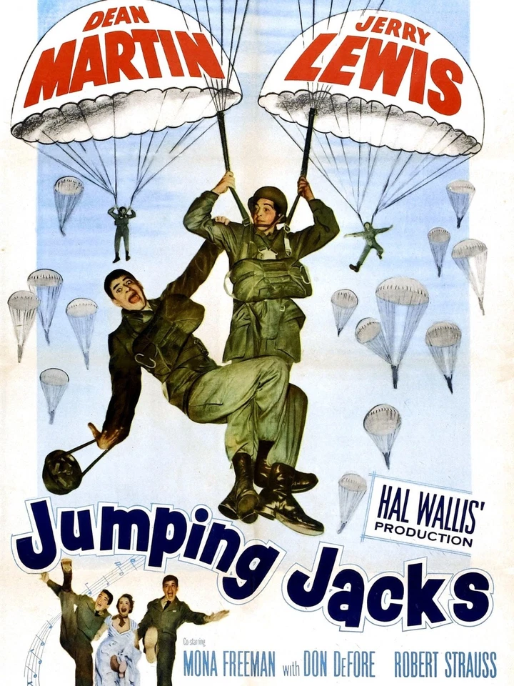 JUMPING JACKS (1952) Jerry Lewis, Dean Martin - Public Domain DVD NO CASE - Image 1 of 1