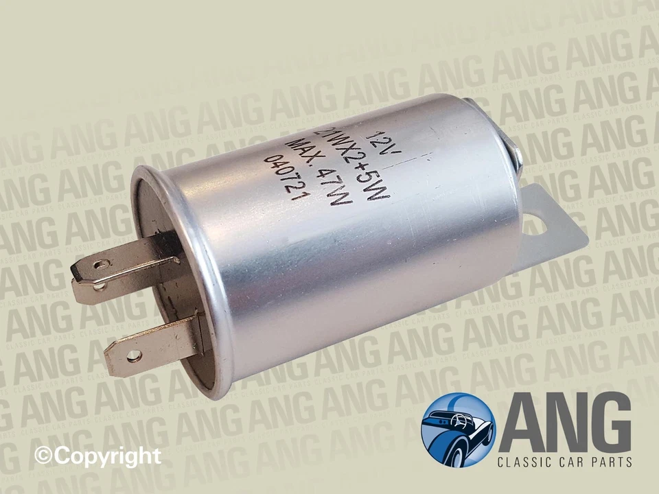 WOLSELEY 1500 '57-'65 INDICATORS FLASHER UNIT 12v/42w (SPADE FITTING) GFU2101 - Image 1 of 2