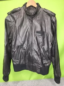Vintage Members Only By Europe Craft Leather Jacket Bomber Sz40 - Picture 1 of 13