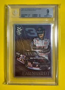 1997 PRESS PASS VIP #KT-1 DALE EARNHARDT KNIGHTS OF THUNDER - BGS 9 MINT - Picture 1 of 5