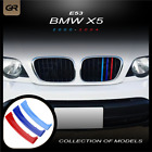 For Bmw X5 E53 2000-2004 Front Grille M Style Three Color Trim 8 Bars