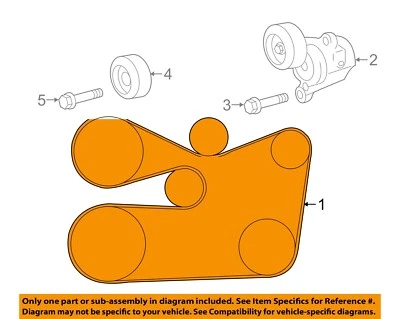 Correa de ventilador de transmisión serpentina Lexus TOYOTA OEM 2016 RX350 90916A2026 Foto 1 de 2