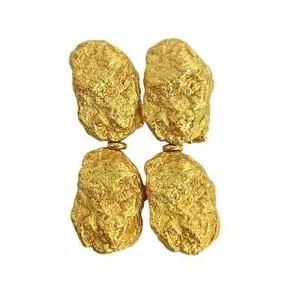 18 Karat Roberto Coin Chunky Gold Nugget_Earing - Picture 1 of 5