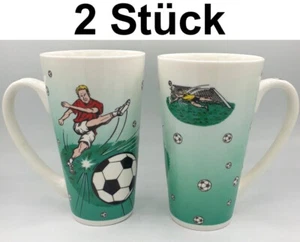 2 Pièces XL TASSE DE FOOTBALL 0,5L Tasse À Café Collectionneur EM WM Bundesliga - Bild 1 von 3