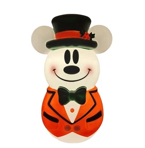 Disney Mickey Mouse Blow Mold Snowman Christmas Light Up 23” Yard Decor  - Picture 1 of 8