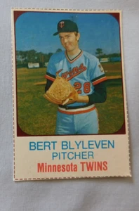 Tarjeta de béisbol 1975 Hostess #74 Bert Blyleven Minnesota Twins en muy buen estado/excelente - Imagen 1 de 1