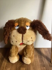 Vintage MTY International Puppy Dog Plush Drowsy Floppy Eared Sitting 10” - Picture 1 of 8