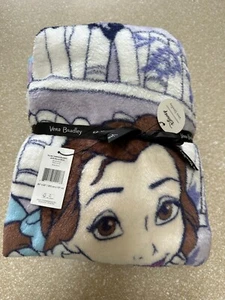Vera Bradley Throw Blanket Disney Beauty & The Beast Belle Floral Blanket NWT - Picture 1 of 4