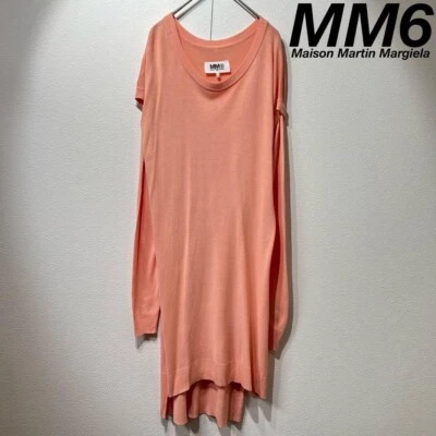 MM6 MAISON MARTIN MARGIELA Rayon separate sleeve long knit dress sweater - Image 1 of 4