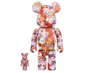 Bearbrick Mika Ninagawa Rose Figure 100% & 400% Set (2017) Medicom Toy Urban Art - Foto 1 di 3