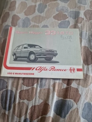 LIBRETTO USO E MANUTENZIONE Alfa Romeo 33 Sport Wagon (stampato Marzo 1988) - Immagine 1 di 2