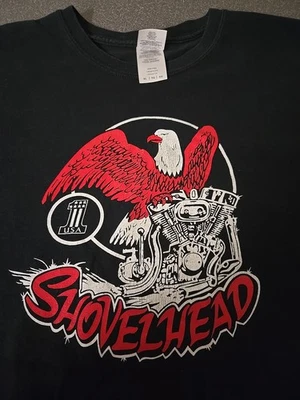 Camiseta De Colección Shovelhead M/C Shop Motociclista Denver CO Talla XL Motocicleta Harley Foto 1 de 4
