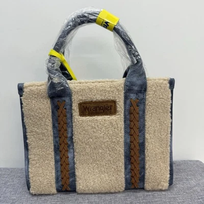 Bolso de Mano Montana West Wrangler Jean Sherpa Pequeño de Lona Bandolera Oculto Bolso de Transporte Foto 1 de 4