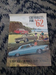 Chevrolet 1962, Impala, Corvair, Corvette, Chevy 11, Nova, folleto de ventas - Imagen 1 de 1