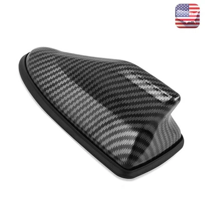 Carbon Fiber Roof Antenna Shark Fin Antenna Radio Aerial AM/FM Signal For Lexus - Image 1 of 4