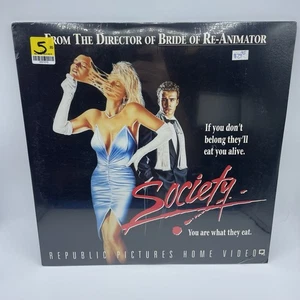 SOCIETY Laserdisc LD BRAND NEW SEALED ULTRA RARE GREAT HORROR FILM BRIAN YUZNA! - Picture 1 of 2