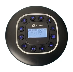 KLIM Portable CD Player Walkman with Long-Lasting Battery + Black  - Picture 1 of 8