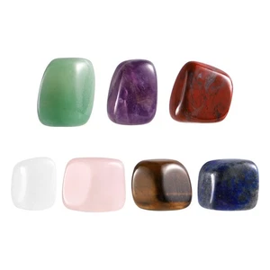 7 Pcs Seven Chakra Stones Mini Crystal Chips Colorful Relax Desk - Imagen 1 de 9