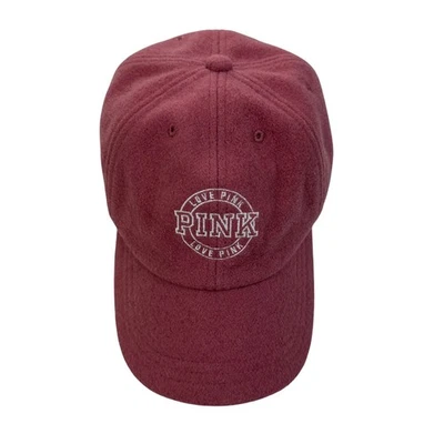 PINK Victoria's Secret Hat Cap Burgundy Love PINK Embroidered Womens - Image 1 of 4
