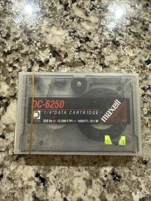Maxell DC-6250 1/4” Data Cartridge Brand New Sealed - Image 1 of 2