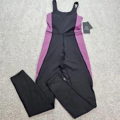 Nuevo con etiquetas Body Move Theology para mujer negro/púrpura bloques de colores con sujetador incorporado XSmall Foto 1 de 4