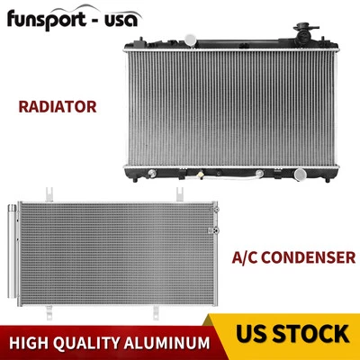 Radiador + condensador de CA para Toyota Camry 2007-2010 2011 2,4 L 2,5 L no híbrido Foto 1 de 4