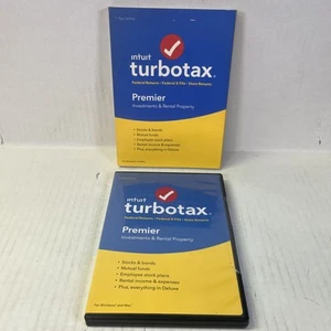 USED 2017 TurboTax Premier Investments & Rental Property, Fed & State Income Tax - Picture 1 of 8