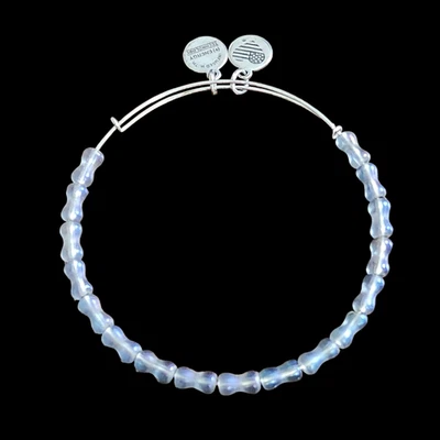 Brazalete Brazalete Alex and Ani Tubo Vidrio Azul Cuentas Foto 1 de 3