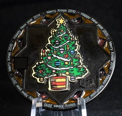 Mery Xmas 2010 / Happy NewYear 2011 Geocoin - Bild 1 von 3