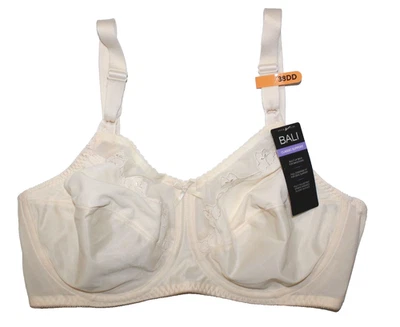 Sujetador Bali Cobertura Completa Soporte Clásico 38DD Beige Con Aros Sin Forro DF0180 NUEVO CON ETIQUETAS Foto 1 de 4