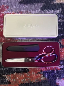 GINGHER DESIGNER DRESSMAKER SCISSORS RED WHITE AND BLUE GLORY Open Box! - Picture 1 of 13
